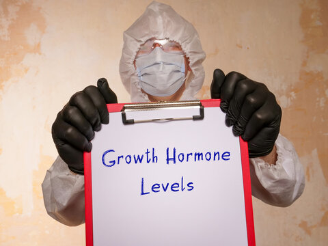 Conceptual Photo About Growth Hormone Levels With Written Phrase.