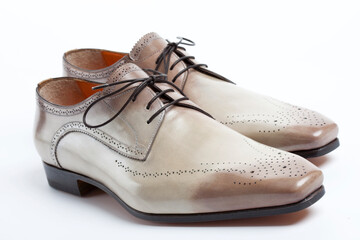 Man's shoes in studio for advertisement