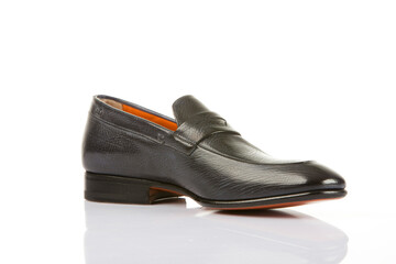 Man's shoes in studio for advertisement