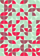 Abstract Geometric Pattern generative computational art illustration