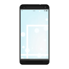 Black smartphone mockup