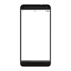 Black smartphone mockup