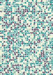 Abstract Geometric Pattern generative computational art illustration