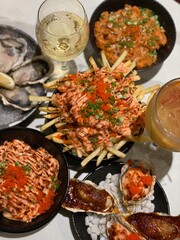 seafood on a grill