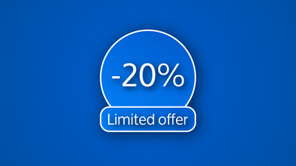 Blue limited offer banner
