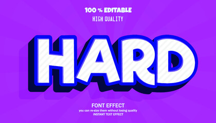 Modern font effect for banner or sticker, editable font