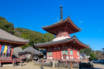 Naklejka premium 尾道 浄土寺 多宝塔