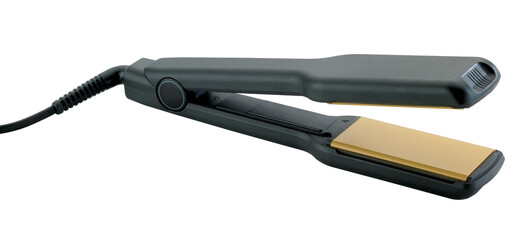 Iron for hair isolated on white background