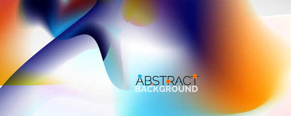 Fluid color gradient abstract background, trendy colorful wallpaper. Vector illustration for placards, brochures, posters, banners and covers