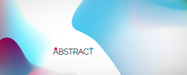 Fluid color gradient abstract background, trendy colorful wallpaper. Vector illustration for placards, brochures, posters, banners and covers