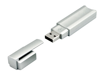 Usb flash memory isolated on the white background