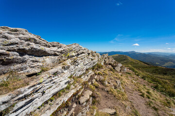 Polonina Carynska path in Bieszczady