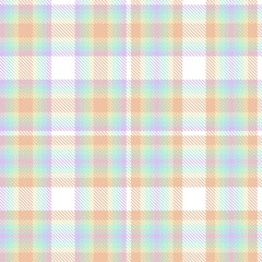 Rainbow Pastel Plaid textured Seamless Pattern