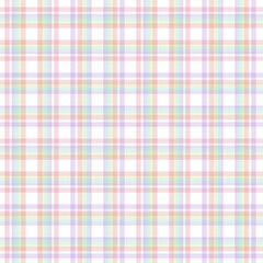 Rainbow Pastel Plaid textured Seamless Pattern
