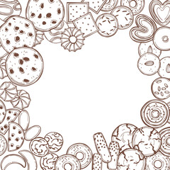 Cookies set. Vector illustration