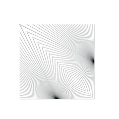 Triangle Logo with lines.Square unusual icon Design .Black Vector stripes .Geometric shape