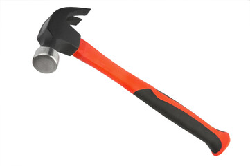 Hammer isolate on white with clipping path. XXL