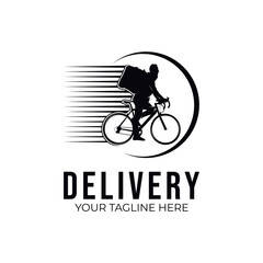 Fast Delivery Logo. Bike Logo Design Template