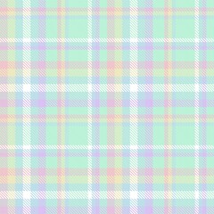 Rainbow Pastel Plaid textured Seamless Pattern