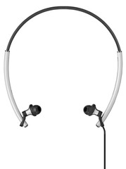 Modern Sport Headphones isolated on white background