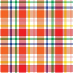 Rainbow Pastel Plaid textured Seamless Pattern