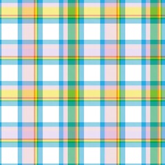 Rainbow Pastel Plaid textured Seamless Pattern