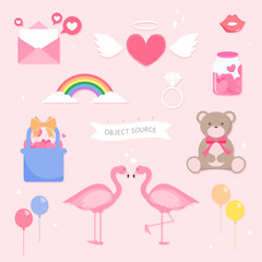 Object Illustration of Family Month Love