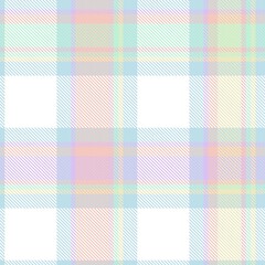 Rainbow Pastel Plaid textured Seamless Pattern