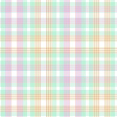 Rainbow Pastel Plaid textured Seamless Pattern