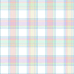 Rainbow Pastel Plaid textured Seamless Pattern