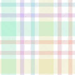Rainbow Pastel Plaid textured Seamless Pattern