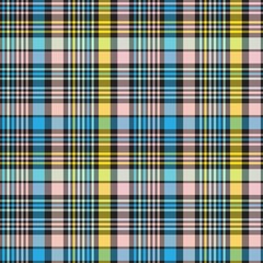 Rainbow Pastel Plaid textured Seamless Pattern