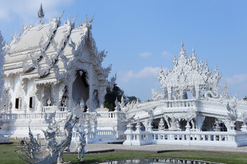 Wat Rong Khun or White Temple, Chiang Rai province, northern, Thailand.