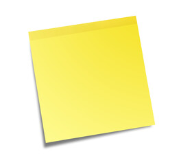 yellow memo stick. paper note