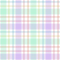 Rainbow Pastel Plaid textured Seamless Pattern