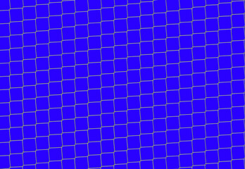 Chain Fence. Steel grid isolated on 255 blue