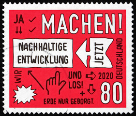 Postage stamp Germany 2020 sustainable development