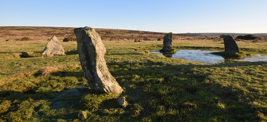 The Nine Stones Circle Bodmin Moor