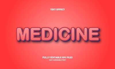 editable medicine text effect