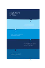 Option template, table, schedule, banner. Step by step infographic.