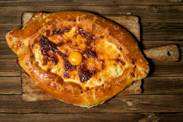 Ajarian traditional flatbread - khachapuri or hachapuri