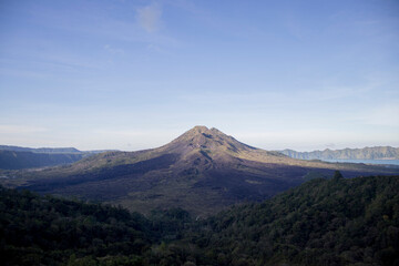 Obraz na płótnie Canvas Breathtaking Mountain view from Mount Batur Bali Indonesia