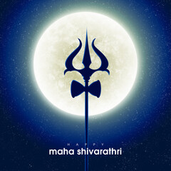 Indian Hindu festival of maha Shivratri background.