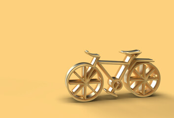3D Render Concept of Modern Cycling 3D art design Flyer Poster illustration.