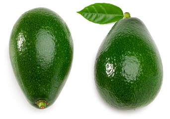 fresh avocado isolated on white background. full depth of field. clipping path