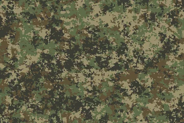 Foto op Canvas Texture military camouflage pattern. Army and hunting masking ornament © natrot