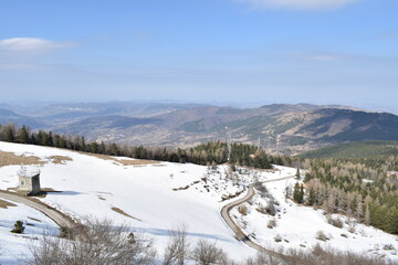 Vetta del Monte Penice, con neve