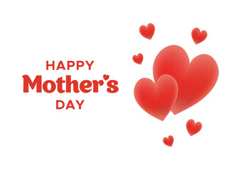 Happy Mother's Day banner with heart