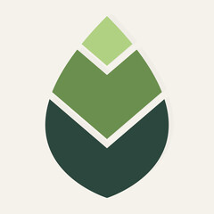 Green leaf ecology nature icon
