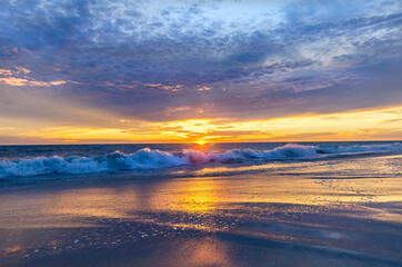 Fototapeta na wymiar The Magical sunset of Perth's , Western Australian Beaches